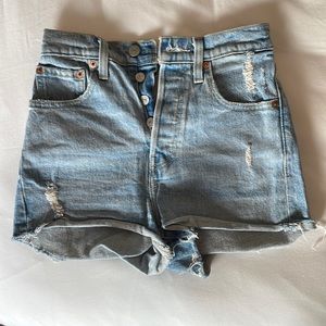 Levi Denim Ribcage Shorts size 24